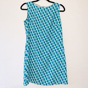 Blue checkered dress